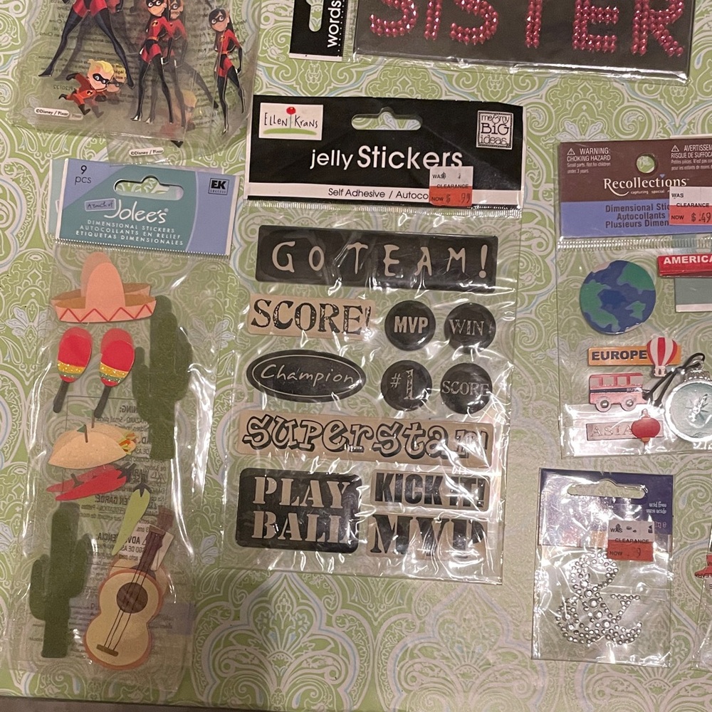 Colorful Scrapbook Stickers Set - Picture 2 of 5